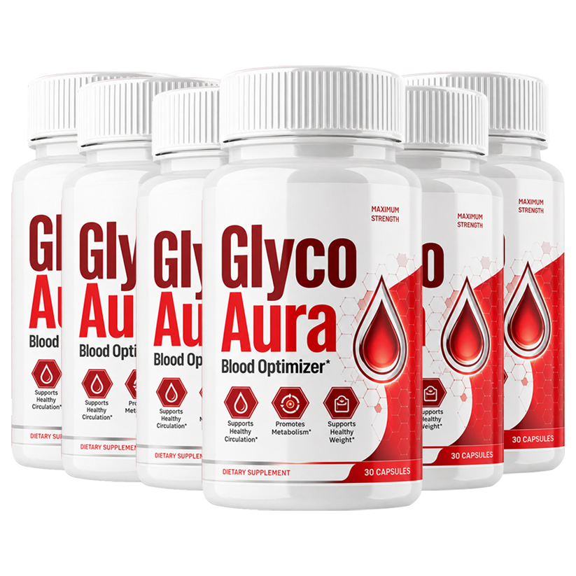 GlycoAura 6 bottle value package for an extended daily wellness routine